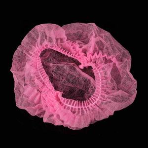 Gorro de <span class=keywords><strong>Chef</strong></span> Desechable Elástico, Sin Látex, de Tela No Tejida, Color Rosa, de 21 Pulgadas, Económico, de Fabricante - Product Image 1