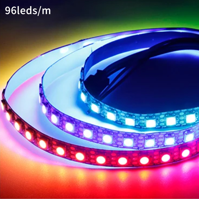 5V WS2812B LED Strip 96LEDs/m Addressable Pixel Set Waterproof Pixel Led Strip for Living Room Smart Strip Lights