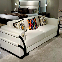 Ensemble de meubles de salon italien moderne KMJ, canapé d'angle surdimensionné sur mesure en cuir PU de luxe haut de gamme