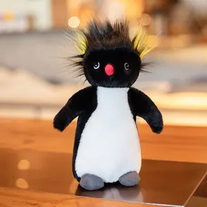 New arrival Afro hair Penguin Plush Toy for Claw Crane Machine