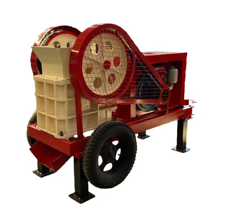 Rock stone super mini mobile diesel engine machine widely used small diesel jaw crusher