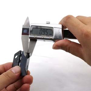 काले रंग लोहे सामग्री फर्नीचर फ्लैट तह ताला 360 डिग्री अदृश्य दरवाजा टिका - Product Image 5