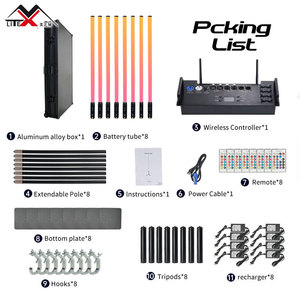 Tubo de Luz LED RGBWA IP65 de Alta Calidad, 360 Píxeles, con Control <span class=keywords><strong>DMX</strong></span>, Alto Brillo, Alimentado por Batería, 72W, Temperatura de Color 2700-10000K - Product Image 4