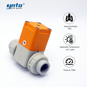 Vanne à diaphragme pneumatique spécialisée pour systèmes d'eau ultra-pure acide, PPH haute pureté, sans écoulement, certifiée CE, pour usine électronique - Product Image 4