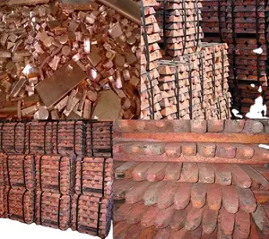 DISCOUNTS SALE Copper Ingot 99.99%min Pure Copper Ingots 3N5-7N High Density Copper Cu Lump Ingot for sale