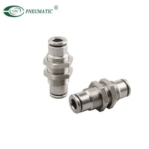 Codo recto de latón tipo VPC de alta calidad, rosca NPT, 1/8, 1/4, 3/8, 1/2, Accesorios Neumáticos de empuje - Product Image 4