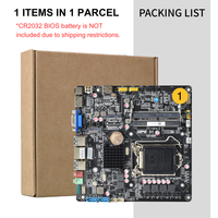 NOUVELLE Carte mère Mini-ITX fine LGA1151 compatible avec les processeurs Intel Core de 6e à 9e génération, 2x DDR4 SO-DIMM, NVMe NGFF M.2, carte mère H310 ITX