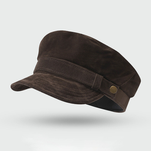 Winter Unisex <b>Beret</b> Hat Custom Faux Fur Suede Casual Travel Hat with Custom Logo - Product Image 4
