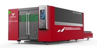 Guangzhou Han Niu Laser 6000W Haute Puissance Double Plate-Forme Fibre Machine De Découpe Grand Format 3D pour Acier Inoxydable Haute