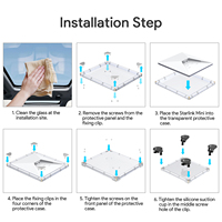 Support de fixation à ventouse Starlink Mini EDUP EP-SK0126 - Matériaux ABS et PC haute résistance, exclusivement conçu pour l'installation sur véhicule