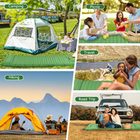E-RIKE Tapis de camping gonflable imperméable de haute qualité en TPU avec pompe intégrée, ultraléger, pour la randonnée et les activités de plein air