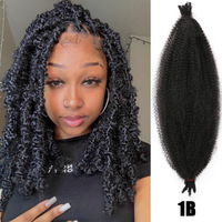 Meilleures ventes : Cheveux synthétiques Afro Spring Twist, mélange de couleurs Ombré, pré-séparés pour tresses au crochet