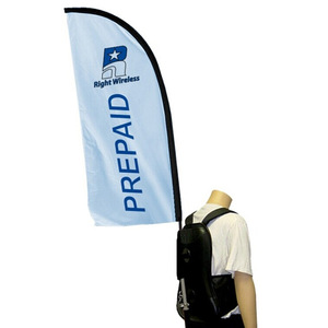 Sac à dos avec logo imprimé <span class=keywords><strong>Drapeau</strong></span> Produit <span class=keywords><strong>publicitaire</strong></span> promotionnel Sac à dos Bannière volante Kit <span class=keywords><strong>drapeau</strong></span> plume de marche - Product Image 2