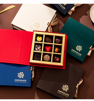 Boîte à chocolats de luxe, emballage en papier rigide pliable personnalisé pour les marques de cadeaux haut de gamme