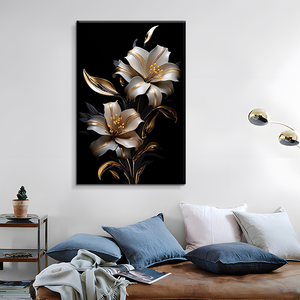 Nuova <span class=keywords><strong>Arte</strong></span> Astratta a Olio con Fiori, Stampa Digitale su Tela ad Alta Definizione, Impermeabile ed Ecologica, Decorazione per Soggiorno - Product Image 5