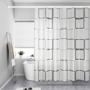 Rideau de douche écologique pour salle de bain et hôtel - Product Image 1