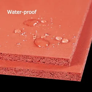 Silicone Foam Rubber Orange High Temperature Resistance Non-toxic Flexible Silicone Rubber Foam Sheets For Machinery Seal