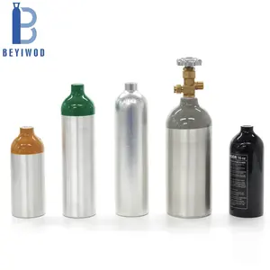 DOT3AL ISO7866 2,5 lb 5lb 10lb 20lb Nachfüllbare Aluminium-CO2-Gasflasche für Getränke aquarien