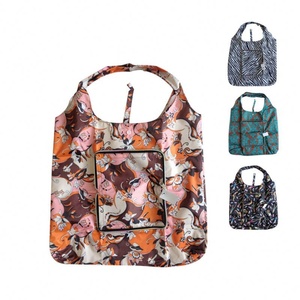 Bolsa de Compras Plegable de Poliéster Ecológica 2025 con Logotipo Personalizado para Gimnasio y Supermercado, Reutilizable - Product Image 1