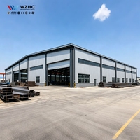 Atelier moderne à structure métallique multi-étages, hangar pour machines lourdes, entrepôt préfabriqué en métal robuste