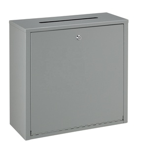 Home Use Weatherproof Metal Parcel Post Boxes Coating Steel Mailbox With Lock