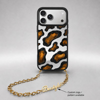 Coque de téléphone portable personnalisée antichoc effet miroir pour iPhone 18 17 16 15 14 13 Pro Max, maquillage disponible, brille sous la lumière du soleil