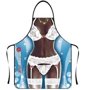 Di alta qualità <span class=keywords><strong>Sexy</strong></span> divertente cucina grembiuli personaggio Costume di <span class=keywords><strong>Halloween</strong></span> Cosplay festa pulizia grembiule Bar articoli di festa regalo - Product Image 3