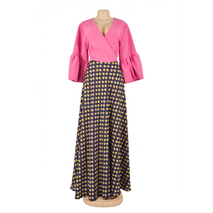 เดรสยาวทรงพลีทสำหรับฤดูร้อน ขายดี มีสินค้าพร้อมส่ง ดีไซน์หรูหรา สวมใส่สบาย เหมาะสำหรับคุณ<span class=keywords><strong>แม่</strong></span><span class=keywords><strong>เจ้าสาว</strong></span> มีไซส์พลัสสำหรับผู้หญิง - Product Image 1