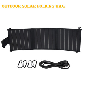 Panneau solaire pliable 10W 15W 20W en silicium monocristallin, chargeur portable extérieur pour camping, randonnée, voyage - Product Image 4