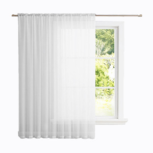 Dairui Hot Bán Giá Rẻ 100% Voile Linen Rod Túi Rắn <span class=keywords><strong>Sheer</strong></span> Rèm Cho Phòng Khách - Product Image 1
