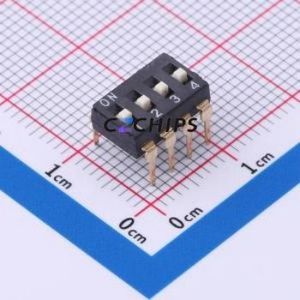 SM-04KP DIP Switch Through hole Component (THT) Switch ( Number of Switch Sections: 4 )( Lead Spacing: 2.54mm ) - Product Image 1
