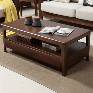 Simple Solid Wood Coffee Table with <b>Drawer</b> Storage Scandinavian Modern Living Room Tea Table for <b>Small</b> Apartments - Product Image 3