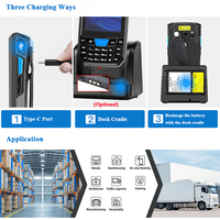 Computadora de Mano Industrial PDA con Escáner de Códigos QR 2D, Terminal de Recopilación de Datos Móvil Android para Gestión de Almacenes y Logística