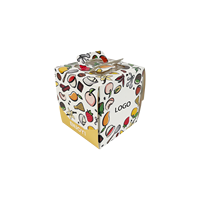 Boîte à gâteau mousse élégante personnalisée boîtes à gâteaux de mariage et de Noël avec design triangulaire portable pour un emballage pratique