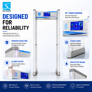 Scanner de sécurité en métal multi-zones, système de détection haute sensibilité, dispositif de contrôle réglable, moniteur, indicateur d'alarme LED - Product Image 4