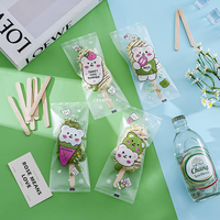 Emballage pour barre chocolatée, sucette glacée, sachet de crème glacée, emballage de sucette glacée, sachet alimentaire en plastique BOPP de qualité alimentaire, thermoscellable, pour aliments pour bébés, lait