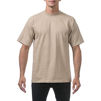 Personnalisé de haute qualité 100% coton hommes couleur unie t-shirts vierges Pro Club poids lourd lâche goutte épaule surdimensionné t-shirt