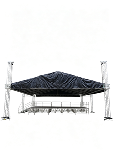 Wholesale Aluminum portable led display concert <b>stage</b> truss Riser <b>Platform</b> Lighting Truss spigot truss Roof - Product Image 1