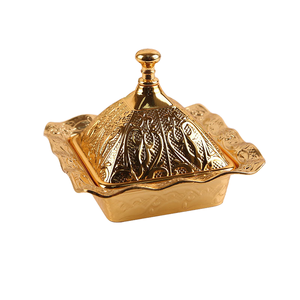 Ensemble de 5 pièces de plats à fruits et à collations en alliage, style simplicité moderne, avec couvercle, pour décoration de table de fête, pour l'exportation - Product Image 5