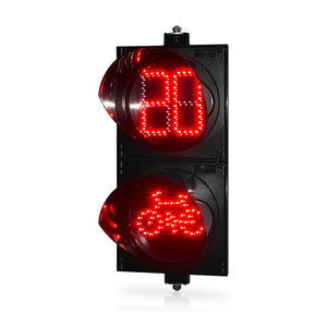 Melhor Preço: Sinalizadores de Tráfego LED para Bicicletas de 200mm em Vermelho e Verde para Faixas Não Motorizadas - Product Image 3