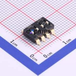 EM-04-Q DIP Switch SMD-8P,6x10.1mm Switch ( Number of Switch Sections: 4 )( Lead Spacing: 2.54mm ) - Product Image 1