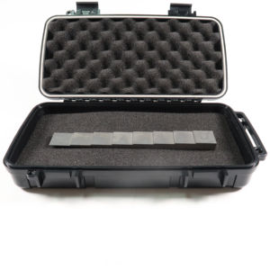 8-stufiger Keil prüf block Kalibrierung Kupfer legierung block zur Dicken kalibrierung mit Trage tasche und Zertifikat 1-8mm - Product Image 1