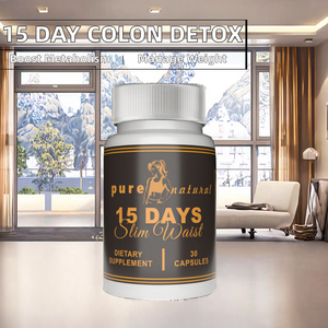 Cápsulas de Limpieza de Colon OEM de 15 Días, Cápsulas Detox de Belleza con Fibra Dietética, 100 Cápsulas para el Control de Peso en Hombres - Product Image 2