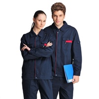 Ensembles d'uniformes de travail personnalisés pour hommes à manches longues – Veste et pantalon en coton pour ouvriers et ingénieurs – Vêtements de travail deux pièces en gros