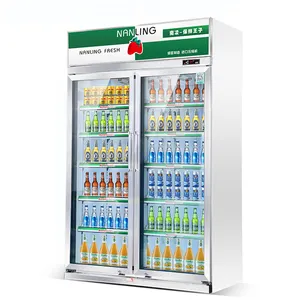 Refrigerador móvil para cerveza, bebida y flores, refrigerador para supermercado, 2022