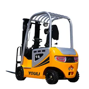 1.5 Ton Electric Forklift 2 Stage Mast Solid Tire 1500Kg Load Capacity Bulk Order Available 1 Year Warranty Core Components
