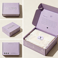 Boîte d'expédition pour vêtements en carton ondulé, personnalisée, attrayante, à prix compétitif, cadeau, artisanat, portable, biodégradable, écologique, compostable