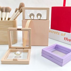 Biểu Tượng Tùy Chỉnh Các Tông Trượt Tay Áo Giấy Lưu Trữ Đồ Trang Sức Ngăn Kéo Hộp Rõ Ràng Pe Phim Nổi Hiển Thị Quà Tặng Cho Đồng Hồ - Product Image 1