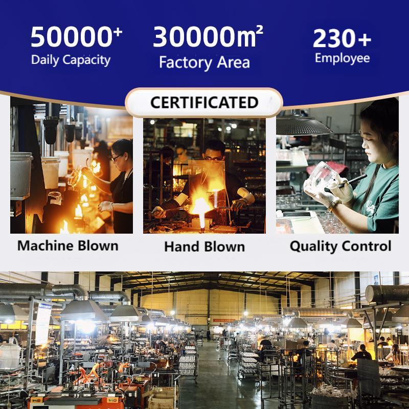 Transparent High Borosilicate Glass Eco-Friendly Storage Jar Bottle Bamboo Lid Silicone Ring for Kitchen Restaurant Desktop Use