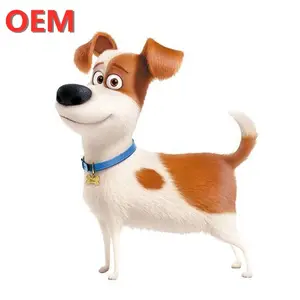 OEM Plastik Kustom PVC Tokoh Kartun Cantik Gantungan Kunci Aksi The Secret Life Of Pets Toy